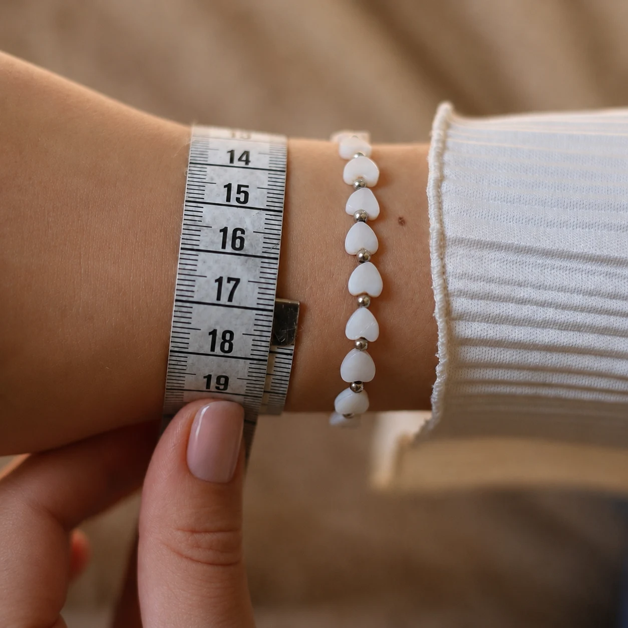 Maattabel voor armbanden van Felisa